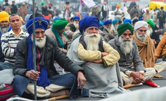 Farmers' agitation continues for 39th day amid biting cold, rain