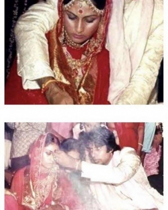 Big B posts wedding pics with Jaya on 48th anniversary