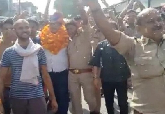 Action against 14 UP cops for giving farewell to suspended SHO