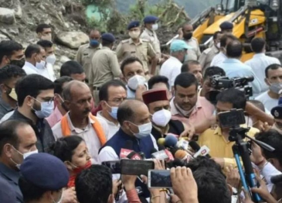 Himachal flash floods: 9 still missing, CM meets affected families