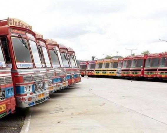 No trucks on highway to Mizoram, state starts to feel pinch No trucks on highway to Mizoram, state starts to feel pinch