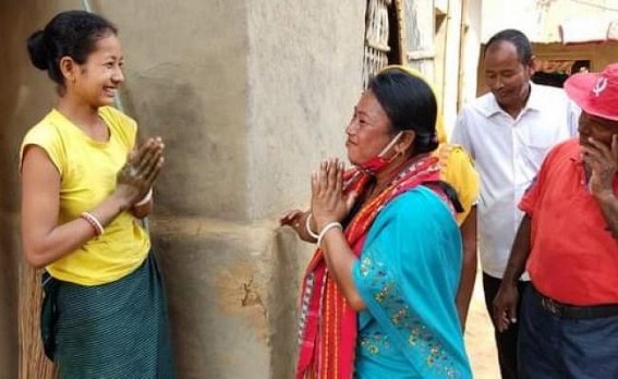 Tripura ADC Poll : Left Front Candidates started Door to Door Campaigning 