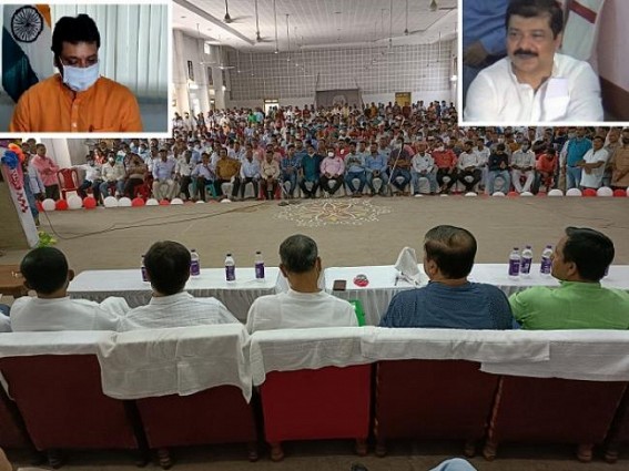 Tripura BJP Crisis under Biplab Deb : 5 BJP Central leaders to Arrive in Tripura Today, to stay for 1-Week to Convince Resented BJP MLAs Tripura BJP Crisis under Biplab Deb : 5 BJP Central leaders to Arrive in Tripura Today, to stay for 1-Week to Convince Resented BJP MLAs