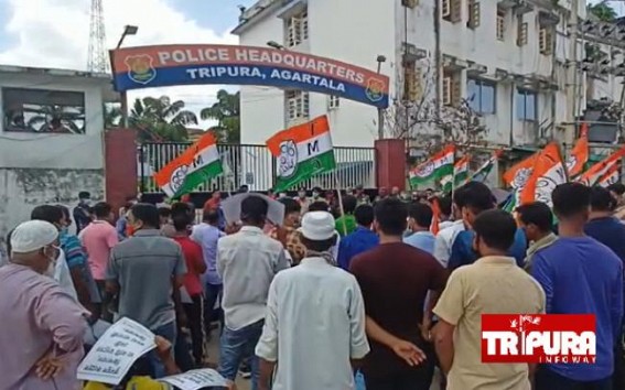 No Arrest after 72 hrs of BJP's Attack on Abhishek Banerjee : Trinamool Congress gherao Police Headquarter No Arrest after 72 hrs of BJP's Attack on Abhishek Banerjee : Trinamool Congress gherao Police Headquarter