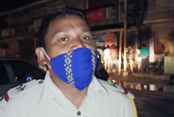 Fire engulfed a bike mechanic shop last night in Belonia Vidhyapith corner Fire engulfed a bike mechanic shop last night in Belonia Vidhyapith corner
