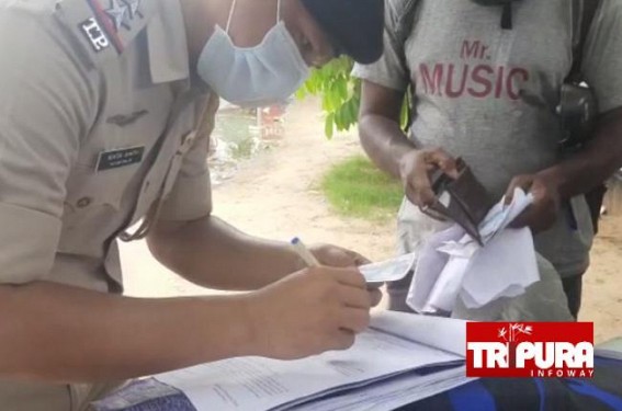 Penalty for â€˜No Maskâ€™, 'No Helmet' : Fine impositions on Violators on Corona Curfew Continues in Tripura 