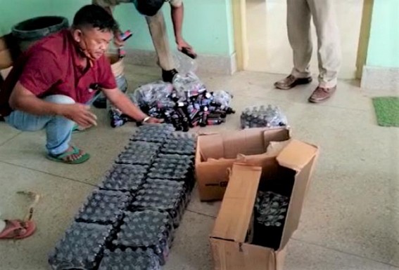 Contraband items worth Rs. 26,78,400 recovered by Mungiakami police during vehicle checking Contraband items worth Rs. 26,78,400 recovered by Mungiakami police during vehicle checking