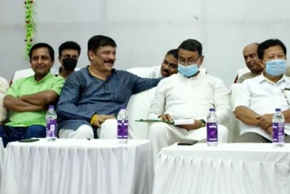 Tripura BJP Crisis might see a Climax now : Thousands of BJP Karyakartas gathered led by 5 BJP MLAs in Agartala : Likely to Quit Party 