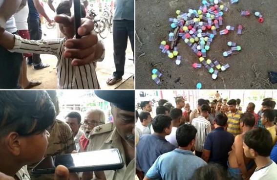 Tripura’s Young Generation Gripped by Drugs Addiction : Bishalgarh Locals caught Two Young Drug Consumers