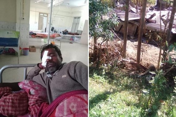 Chappa Vote Victory Celebration Continues : BJP goons destroyed farmland, demolished houses of CPIM supporters and organized deadly attacks in Udaipur