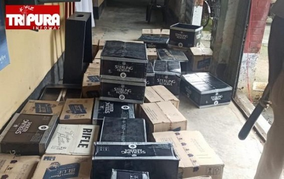Baikhora police recovered a huge amount of foreign liquor from a water factory Baikhora police recovered a huge amount of foreign liquor from a water factory