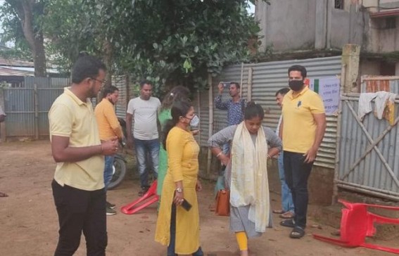 All India TMC leaders visited attacked State TMC leader Mujibar Islam Majumder's home 