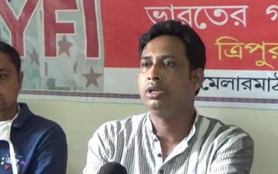 BJP miscreants attacked DYFI state secretary's home : 2 attacks reported in 24 hours in Agartala City, No law and order in Hira Era