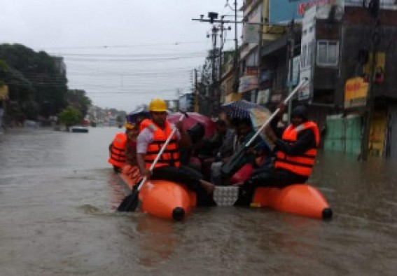 Agartala Flood: Bhakts blame People for throwing garbage in Drains, not Municipality for not Cleaning Drains