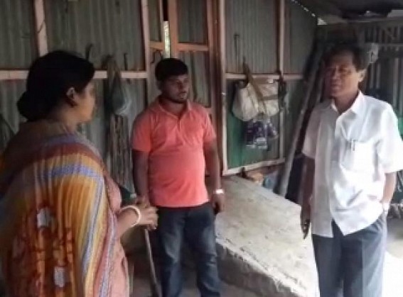 CPI-M leaders visited CPI-M families who were affected by BJP backed miscreants after By-Poll result was declared CPI-M leaders visited CPI-M families who were affected by BJP backed miscreants after By-Poll result was declared