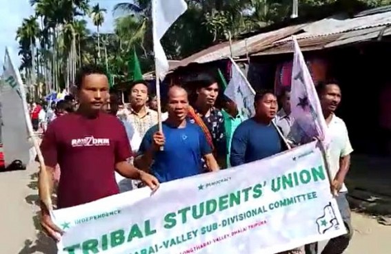 TSU’s protest in Longtarai Valley against Privatization of Education, Other Demands TSU’s protest in Longtarai Valley against Privatization of Education, Other Demands
