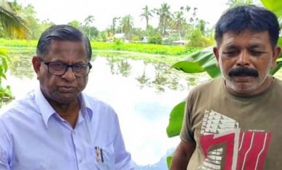 BJP miscreants poured poison on a pond of a CPI-M supporter family in Khayerpur