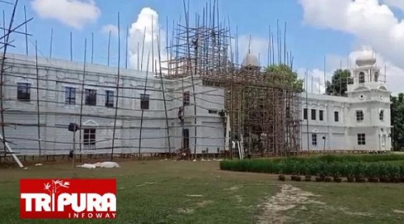 Khowai-Tripura : Kolkata’s Victoria Memorial Replica is theme of TSR 6th Bn Durga Puja Pandal