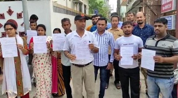 Sacked CM Biplab Deb and Present CM Manik Saha nobody kept PL workers demand, the workers seeking to fulfil their demands came to meet with the Forest Minister but couldn’t