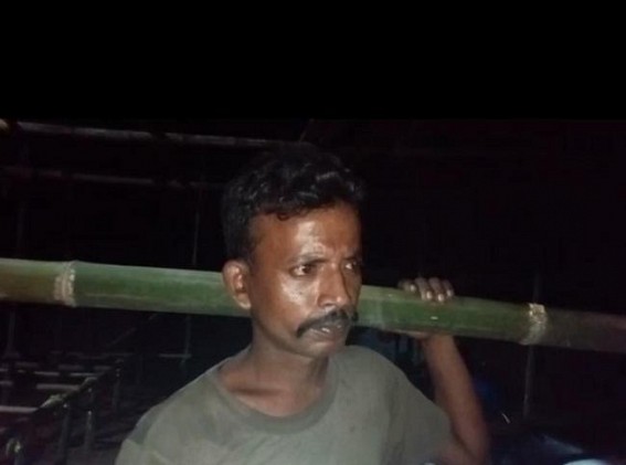 Man was detained on suspicion of theft last night from Durga Bari Bamutia area