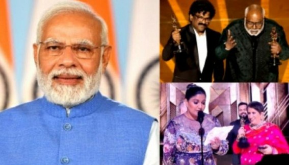PM greets 'RRR', 'The Elephant Whisperers' teams for winning Oscars PM greets 'RRR', 'The Elephant Whisperers' teams for winning Oscars