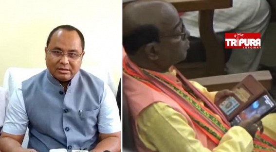 ‘Is this Jadab Lal’s Mathematics formula ?’, Animesh Debbarma asked Ratan Lal Nath over Porn-Movie watching the controversy