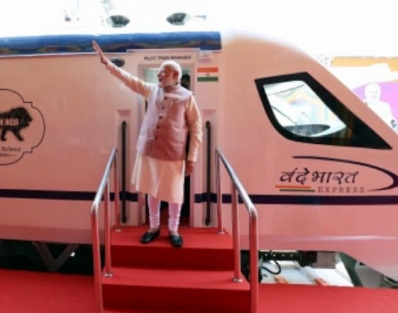 PM Modi flags off Chennai-Coimbatore Vande Bharat train PM Modi flags off Chennai-Coimbatore Vande Bharat train
