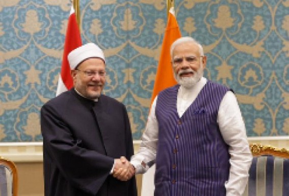 PM Modi meets Egypt's Grand Mufti PM Modi meets Egypt's Grand Mufti