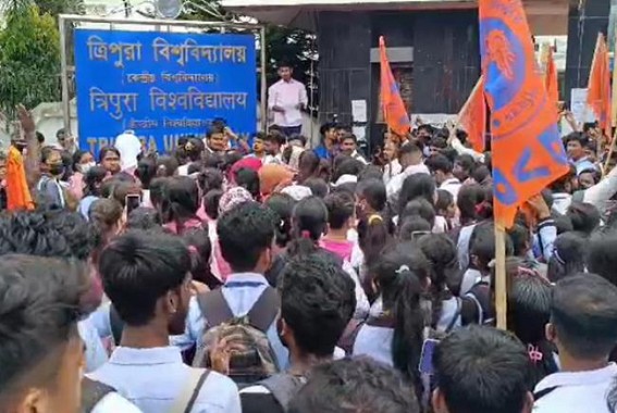 ABVP Demands Re-Examination in Tripura Degree Colleges, Gheraoed Tripura University