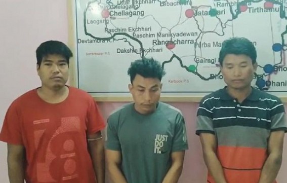 Border Infiltration : Three Bangladeshi arrested in Tripura without valid documents Border Infiltration : Three Bangladeshi arrested in Tripura without valid documents