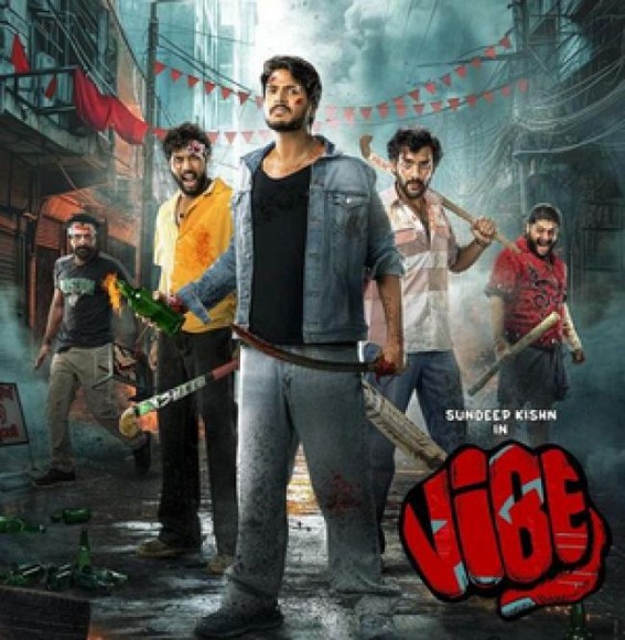 First-look poster of Sundeep Kishan-starrer 'VIBE' show him in action avatar First-look poster of Sundeep Kishan-starrer 'VIBE' show him in action avatar