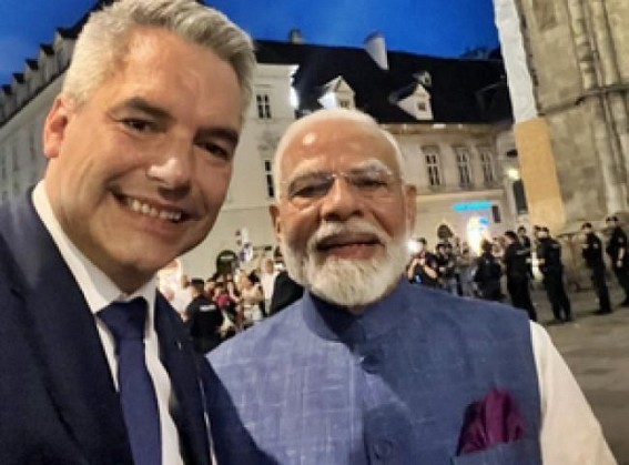 Mention of PM Modi on Austrian Chancellor’s timeline spikes latter’s social media traction