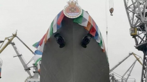 Defence Minister Singh to commission Navy's new frigate 'INS Tushil' in Russia today Defence Minister Singh to commission Navy's new frigate 'INS Tushil' in Russia today