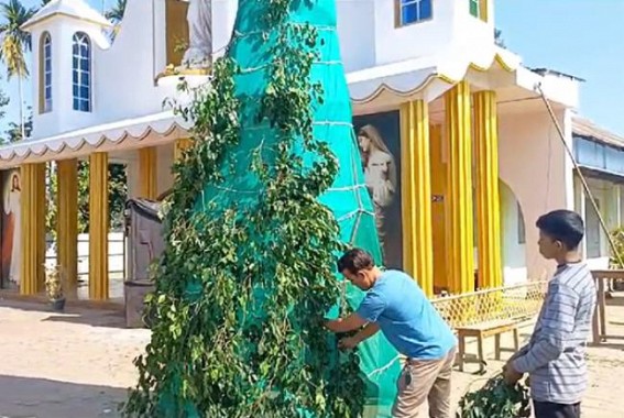 Preparations for Christmas at Mariam Nagar Church as Thousands of People Gather to celebrate the Year-Ending Festival 