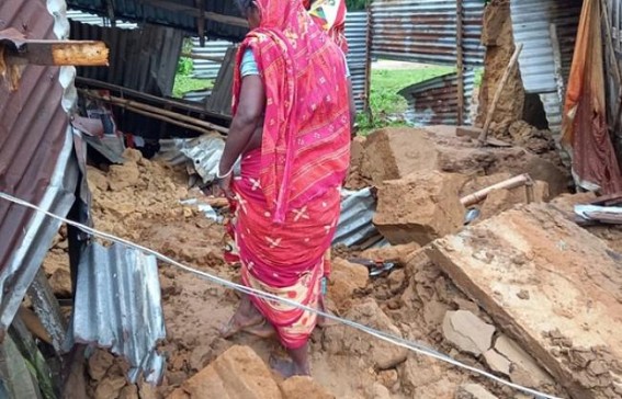 Husband, wife died after mud-house collapsed ; 2 months old baby critical