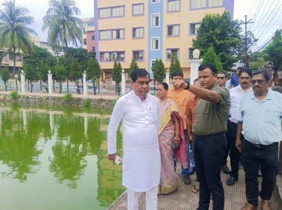 Mayor visits developmental works in Agartala