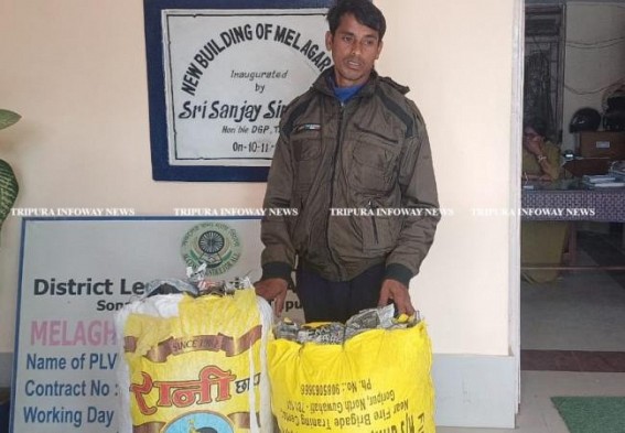 Man arrested with 35 KG Dry Ganja in Melaghar