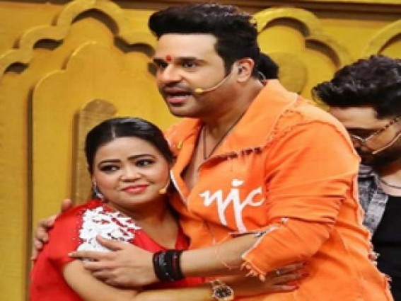 Bharti Singh ties rakhi to Krushna Abhishek: 'We tease each other mercilessly' Bharti Singh ties rakhi to Krushna Abhishek: 'We tease each other mercilessly'