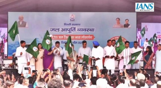 Delhi govt flags off 1,111 GPS-enabled water tankers