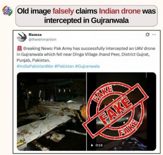 Govt debunks claims of Indian UAV drone shot in Pakistan, shares evidence Govt debunks claims of Indian UAV drone shot in Pakistan, shares evidence