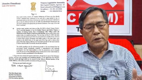 Jiten Chowdhury demands compensation for victim families who lost their children due to external causes