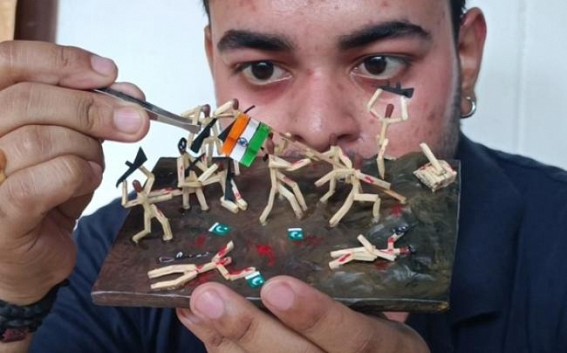 Kargil Vijay Diwas: Matchstick Art Pays Tribute to Martyrs