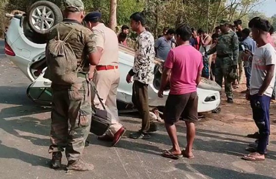 Two Critical in Road Mishap from Boxanagar to Bishalgarh Road