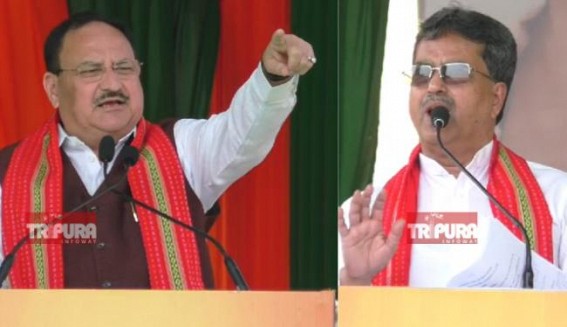 ‘The JOSH in the crowd has given me satisfaction that Manik Saha’s leadership is now the voice of people’ : J.P.Nadda