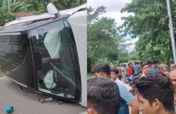 Two Vehicles Collide in Kakrabon, One Overturns, 3 Injured Two Vehicles Collide in Kakrabon, One Overturns, 3 Injured