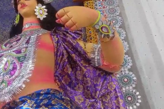Durga Puja Idol Vandalized in Udaipur's Brahmhabari