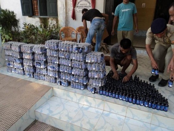 Police seizes 1275 bottles phensidyl in Ambassa Police seizes 1275 bottles phensidyl in Ambassa