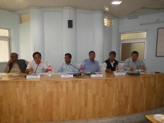 MP Jiten Chowdhury reviews development schemes MP Jiten Chowdhury reviews development schemes