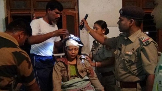 Kailashahar: Seven including 2 police personnel critically injured as smugglers attacked police in Debipur village Kailashahar: Seven including 2 police personnel critically injured as smugglers attacked police in Debipur village