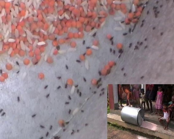 Tripura’s golden era : Massive looting of central funds in Mid-Day meals, guardians protest against poisonous meals at Khowai Tripura’s golden era : Massive looting of central funds in Mid-Day meals, guardians protest against poisonous meals at Khowai